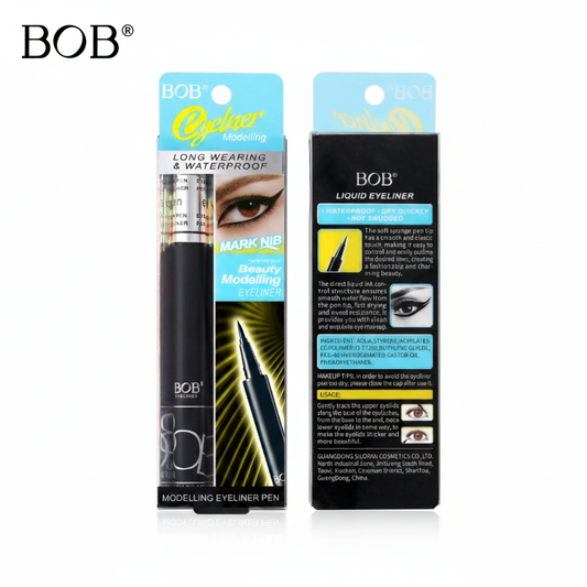 BOB Liquid Eyeliner packaging with BOB logo