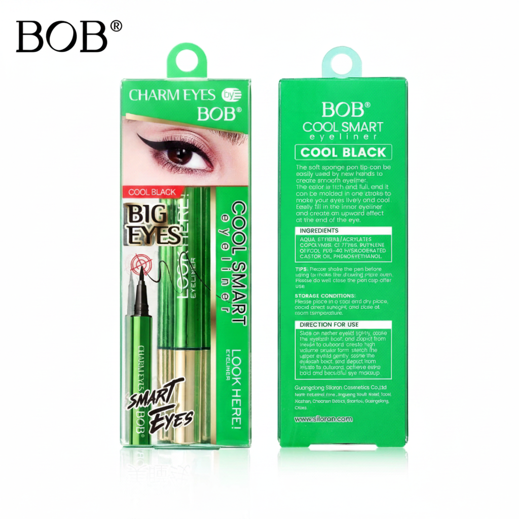 BOB Cool & Smart Eyeliner packaging with BOB logo