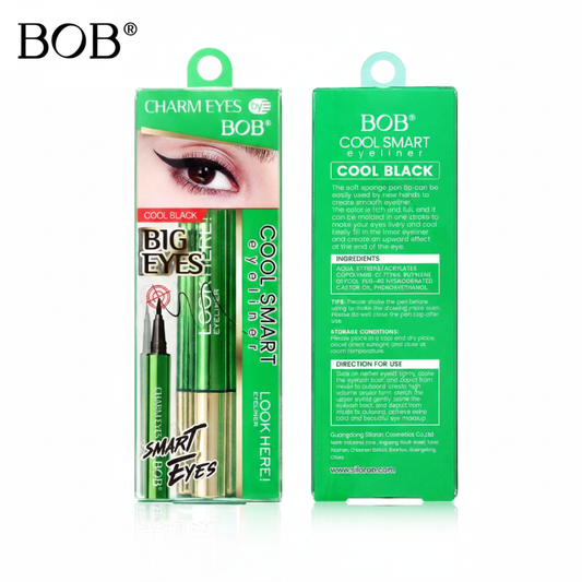 BOB Cool & Smart Eyeliner packaging with BOB logo